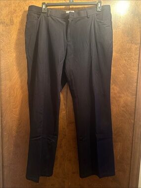 Dress Barn Women's Cotton Black Straight-Leg Dress Pants